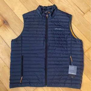 Eddie Bauer Men’s XXL Microlight Down Vest New with Tags